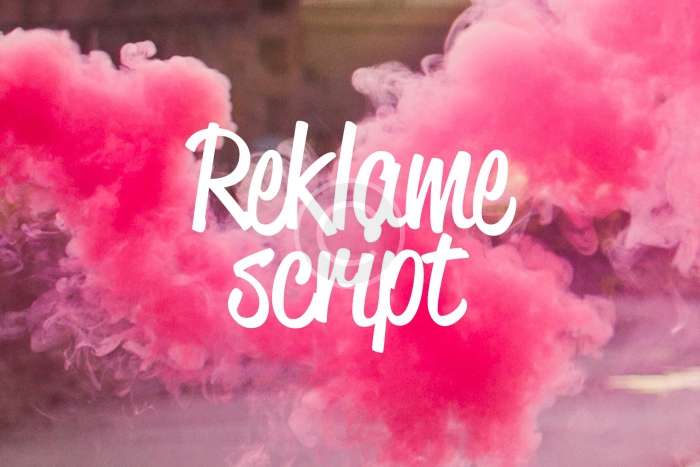 Reklame script webfont